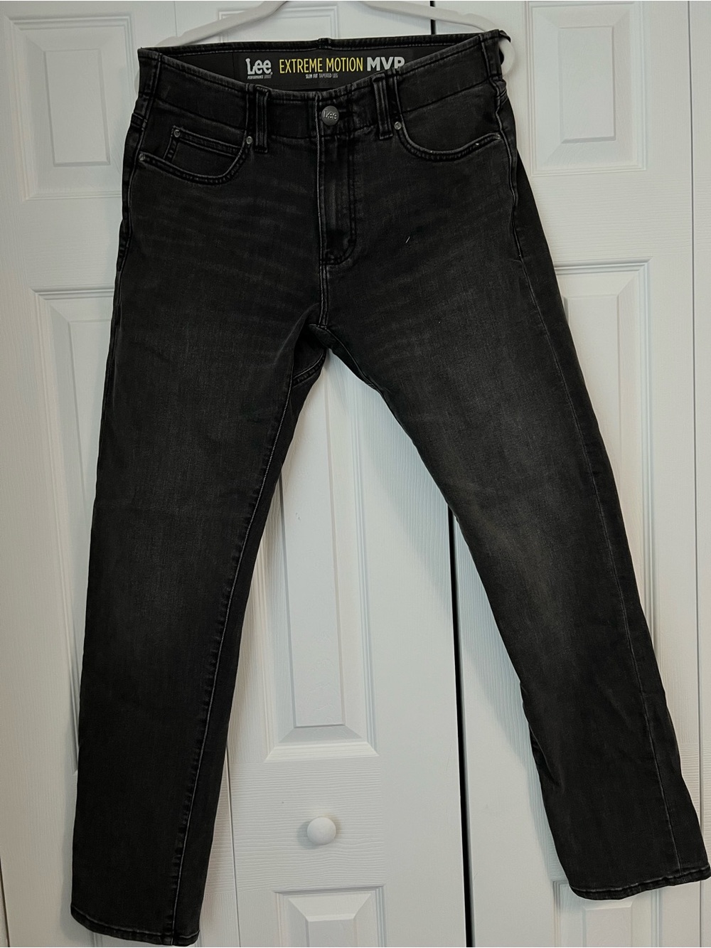 Lee Men's Slim Straight Black Jeans